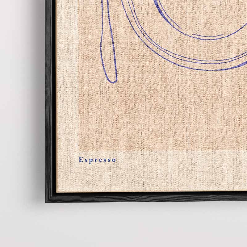 Eenvoudige Tafelschikking Illustratie Kunstwerk-canvas-dibond-plexiglas-wanddecoratie-WallArtistic