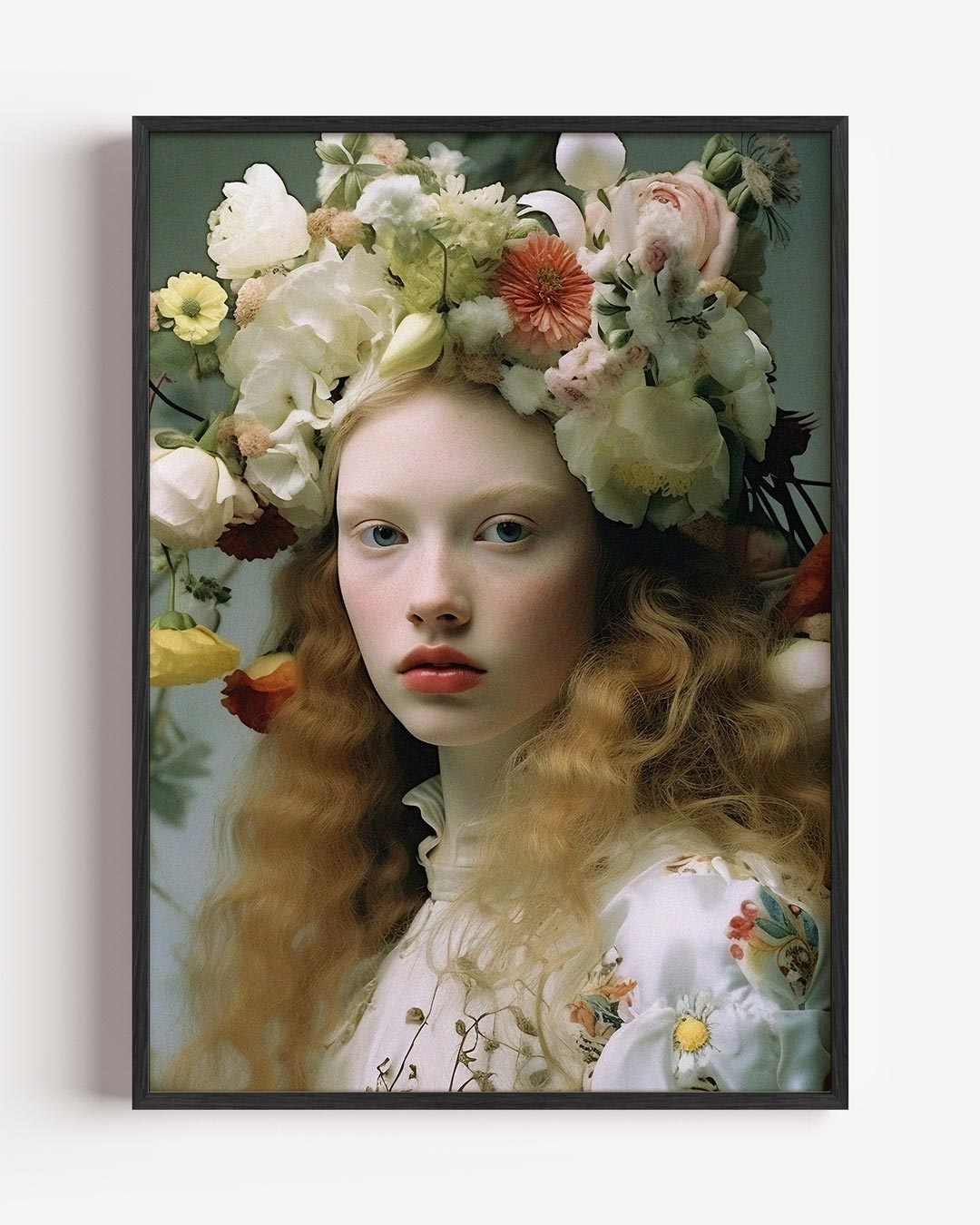 Bloemenpracht Portret Poster-WallArtistic