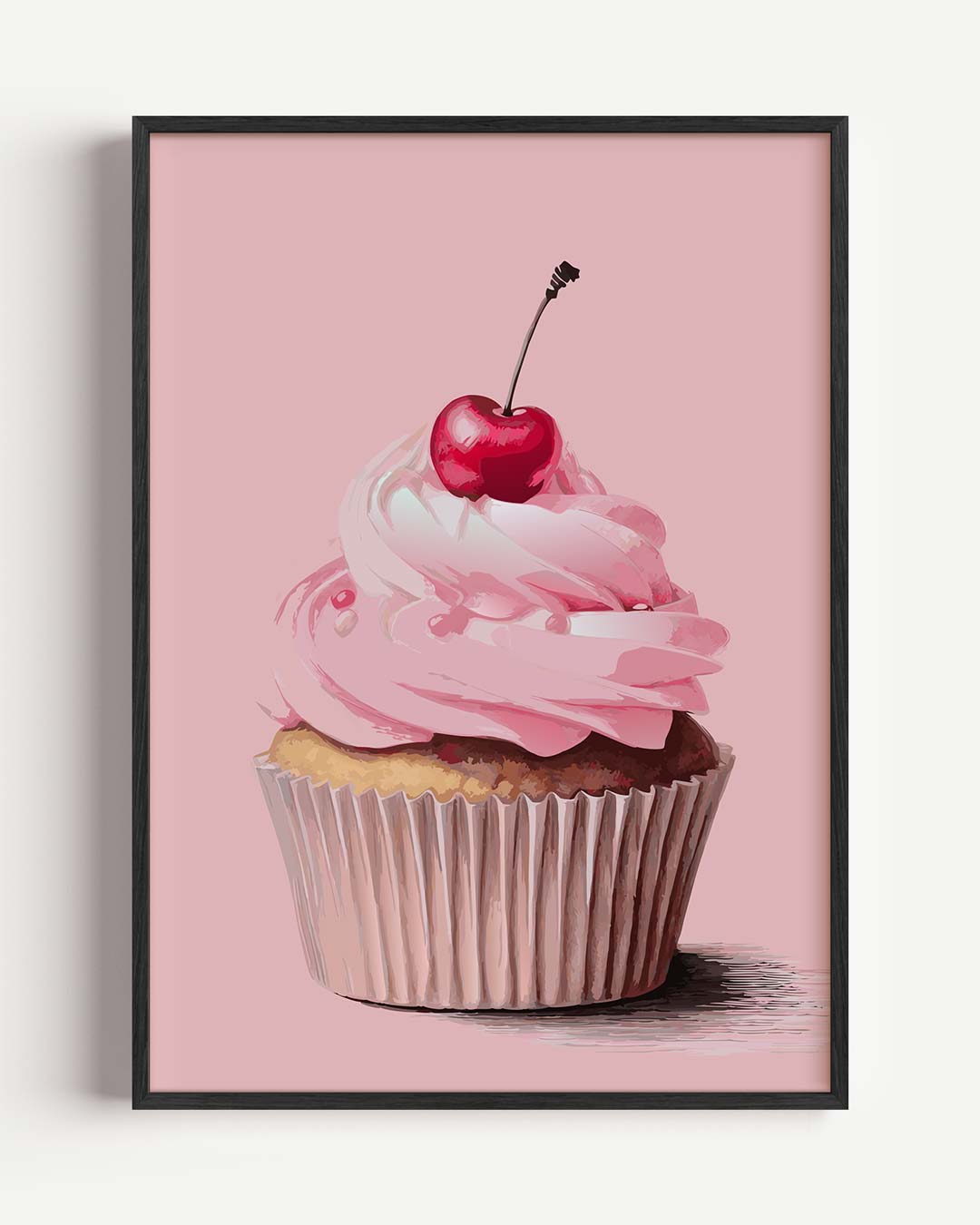 Cupcake met Kersje Poster