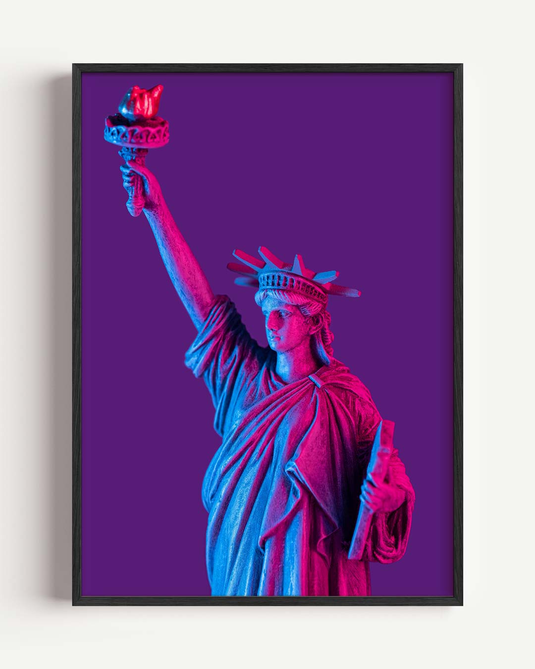 Vrijheidsbeeld in Neon Poster