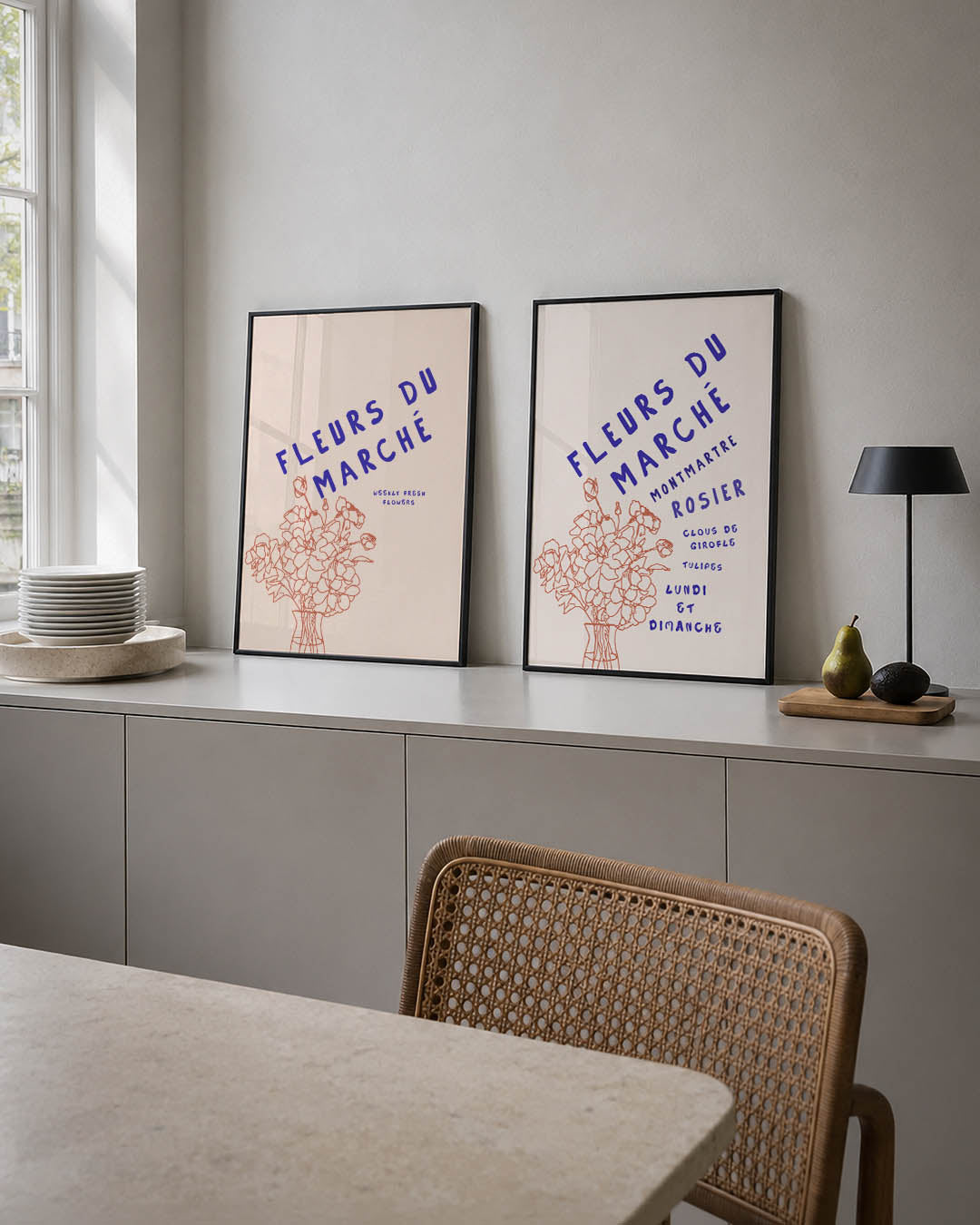 Bloemrijke eenvoud Posterset