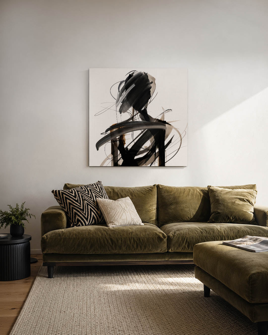Dynamische lijnenfiguur Kunstwerk