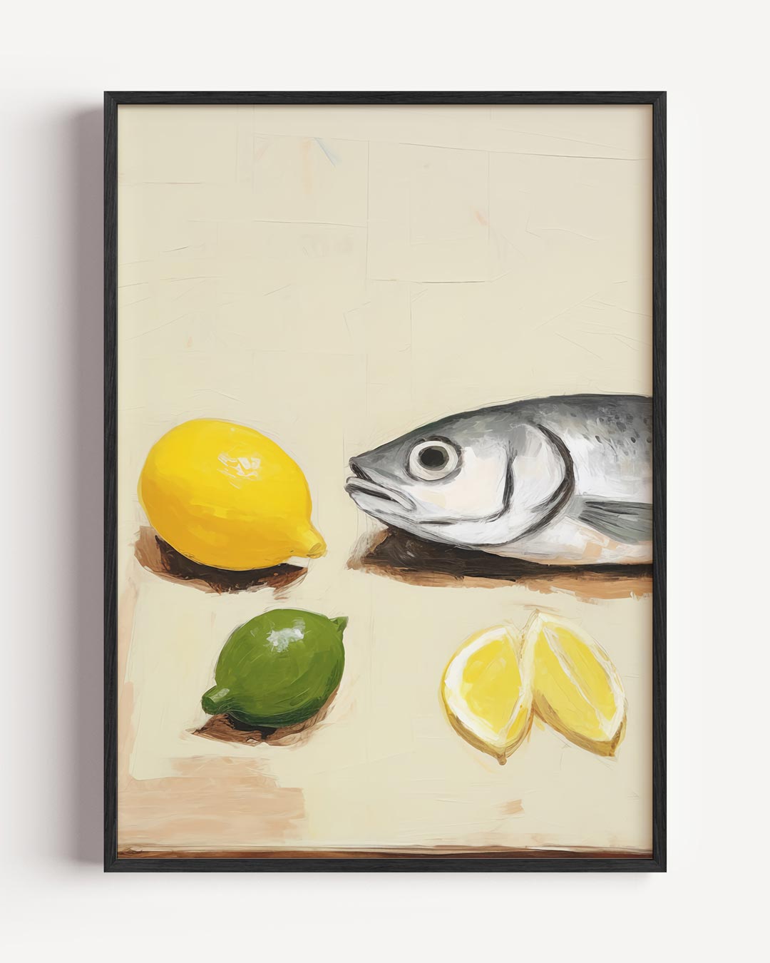 Mediterrane Vis en Citrus Poster-WallArtistic