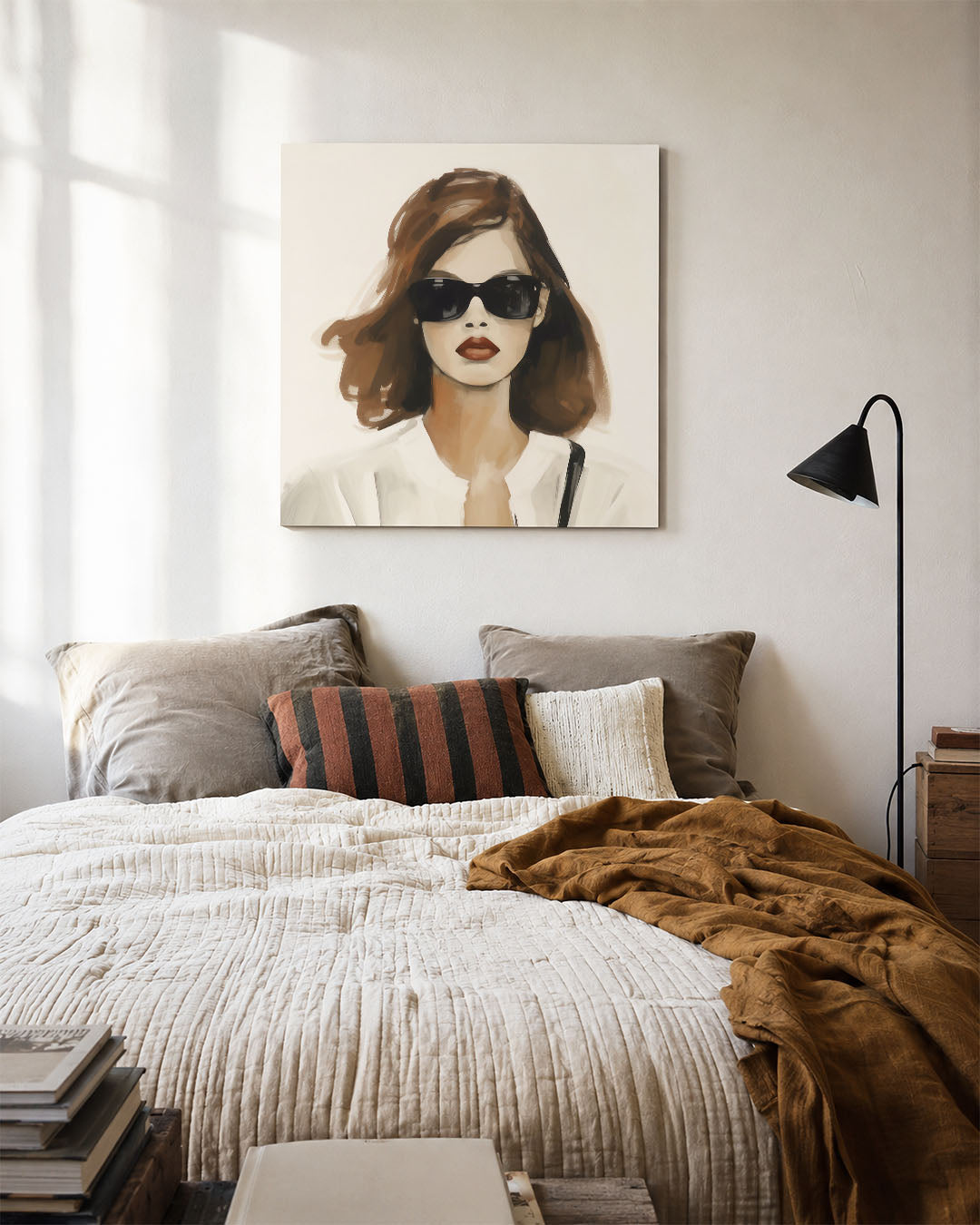 Stijlvolle vrouw Kunstwerk
