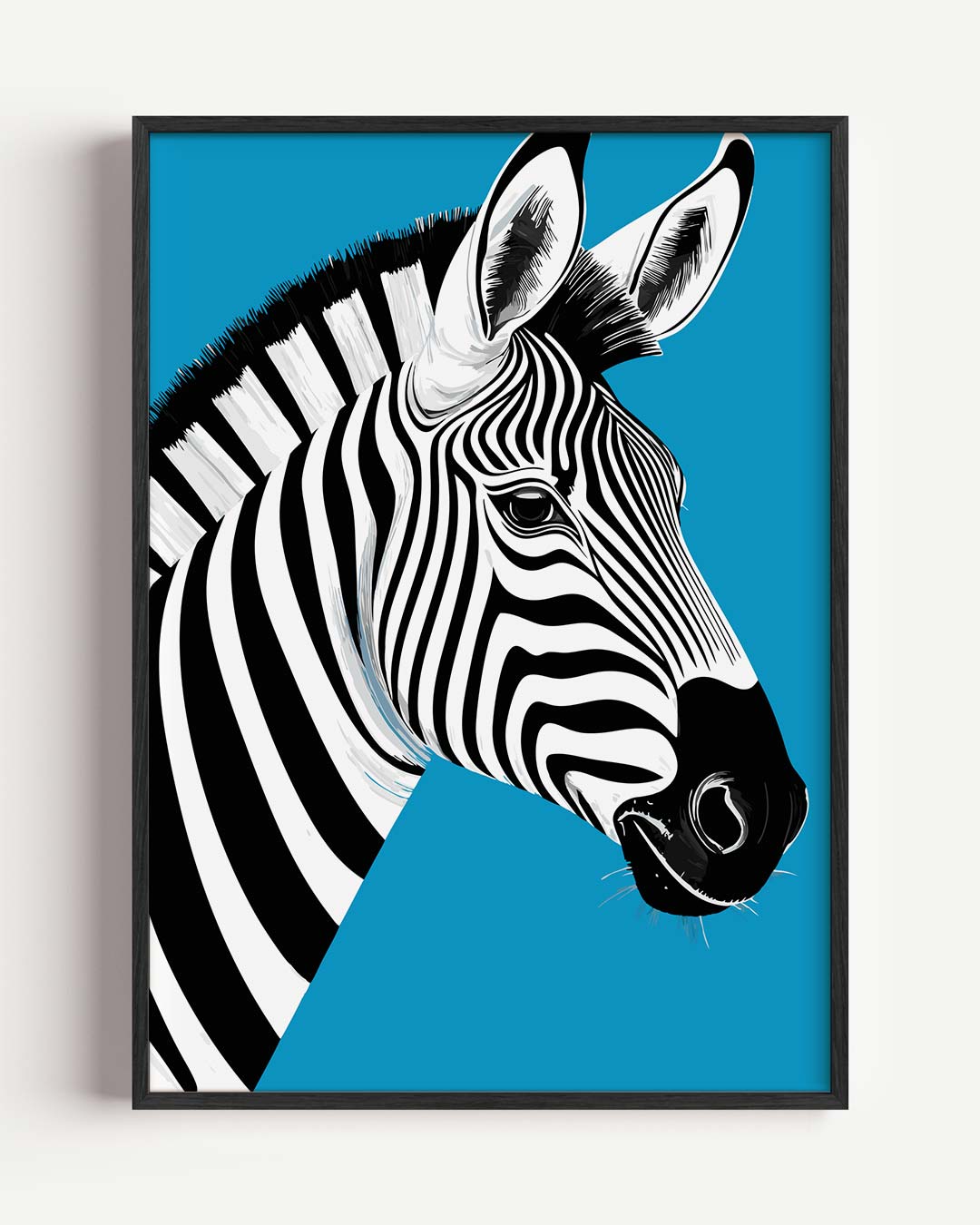 Stijlvolle Zebra Illustratie Poster