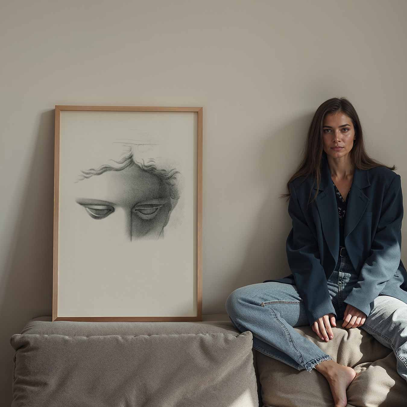 Elegante Schets van Mysterie Poster