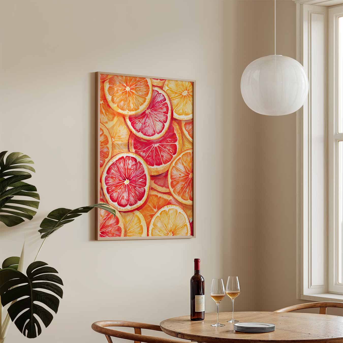 Zomerse Citrustonen Poster