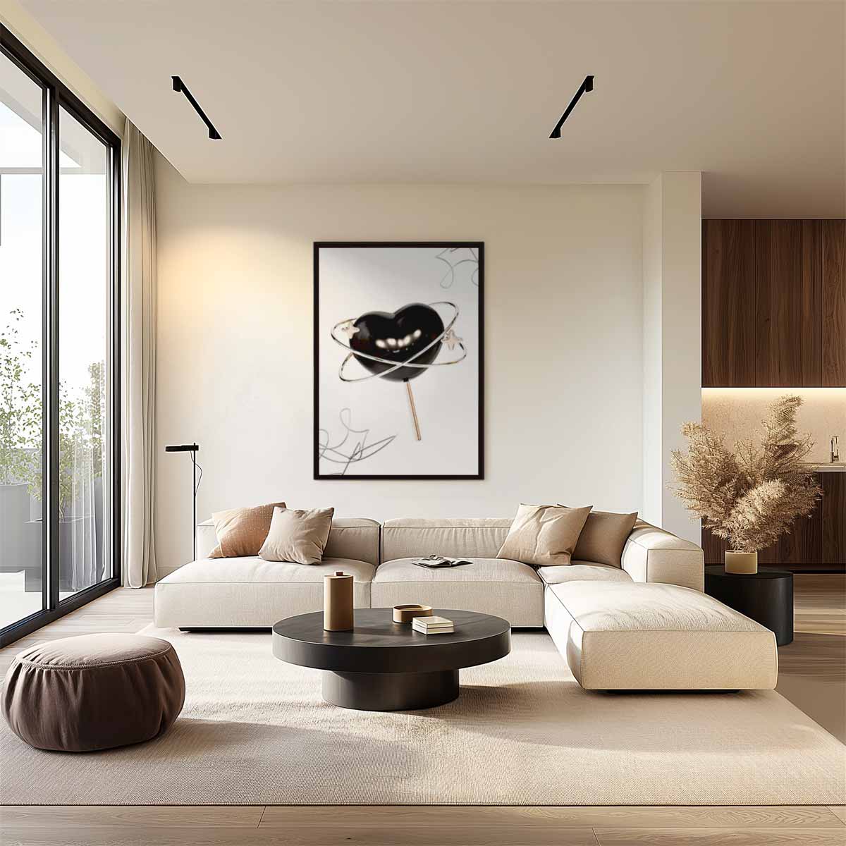 Ruimtelijk Hart Lollyart Kunstwerk-canvas-dibond-plexiglas-wanddecoratie-WallArtistic