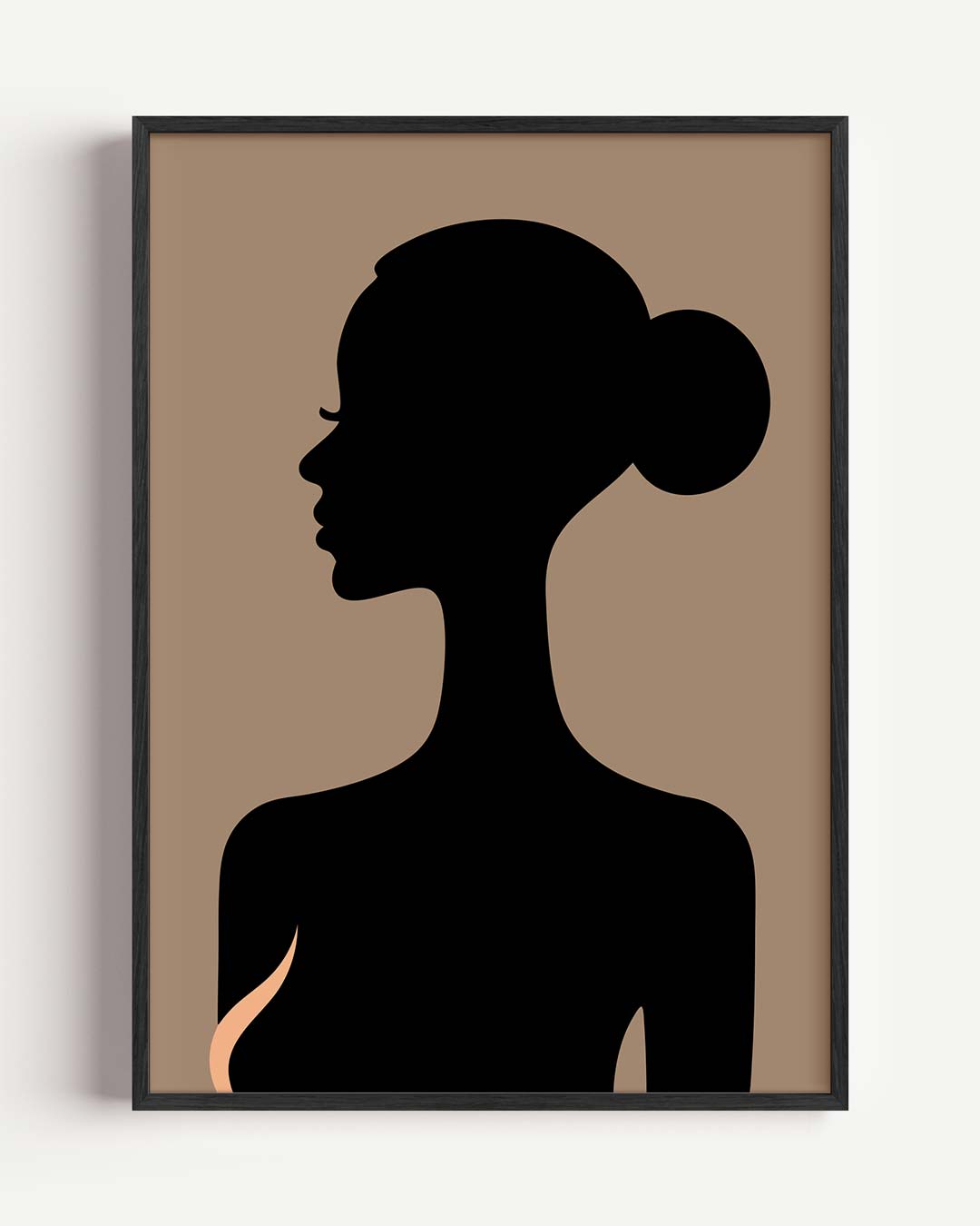 Elegante Silhouet Vrouw Poster