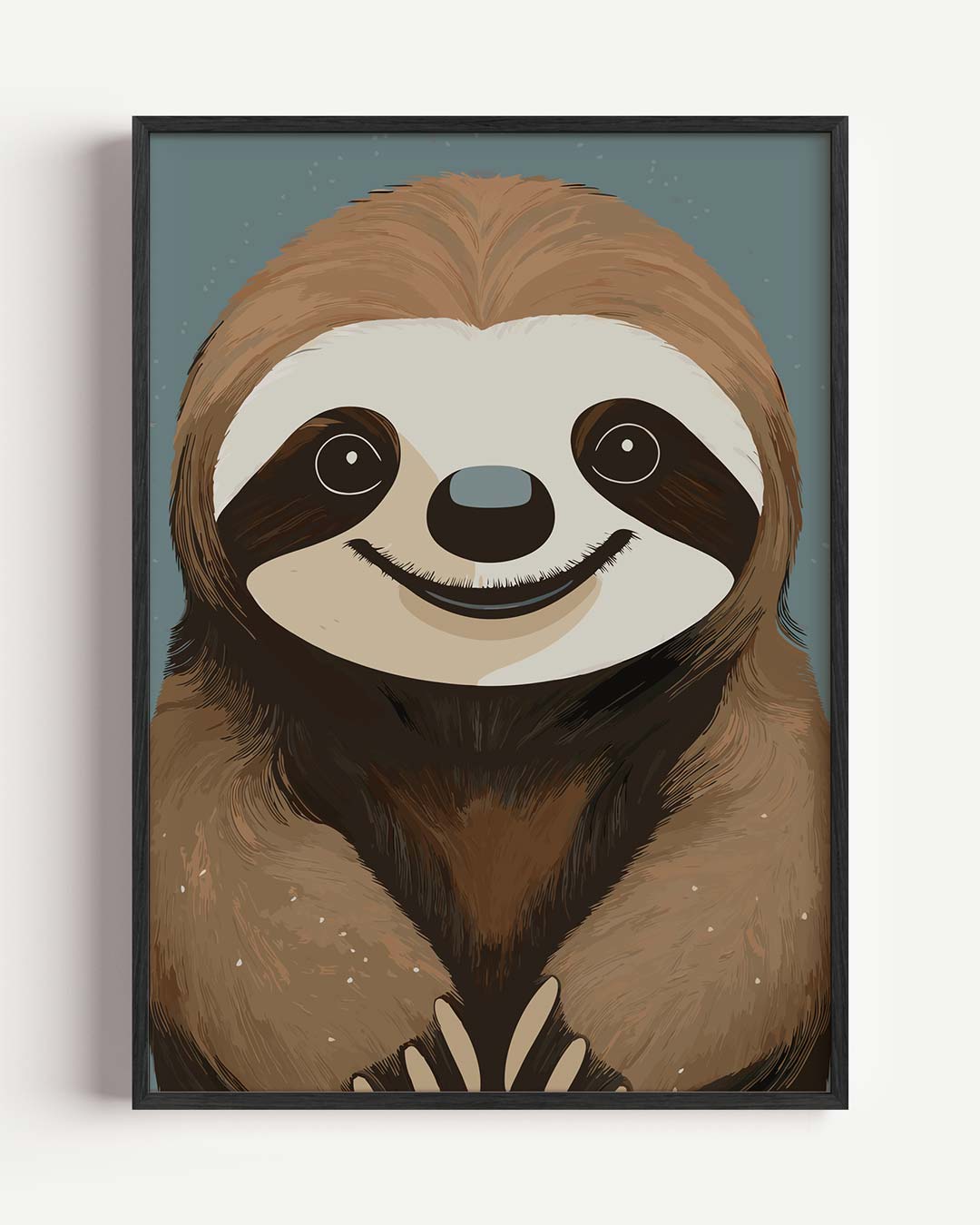 Schattige Luiaard Poster
