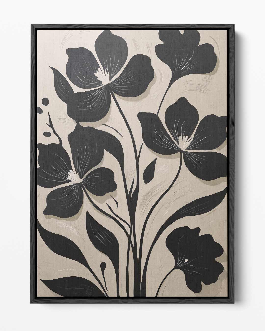 Bloemig Contrast Kunstwerk Kunstwerk-canvas-dibond-plexiglas-wanddecoratie-WallArtistic