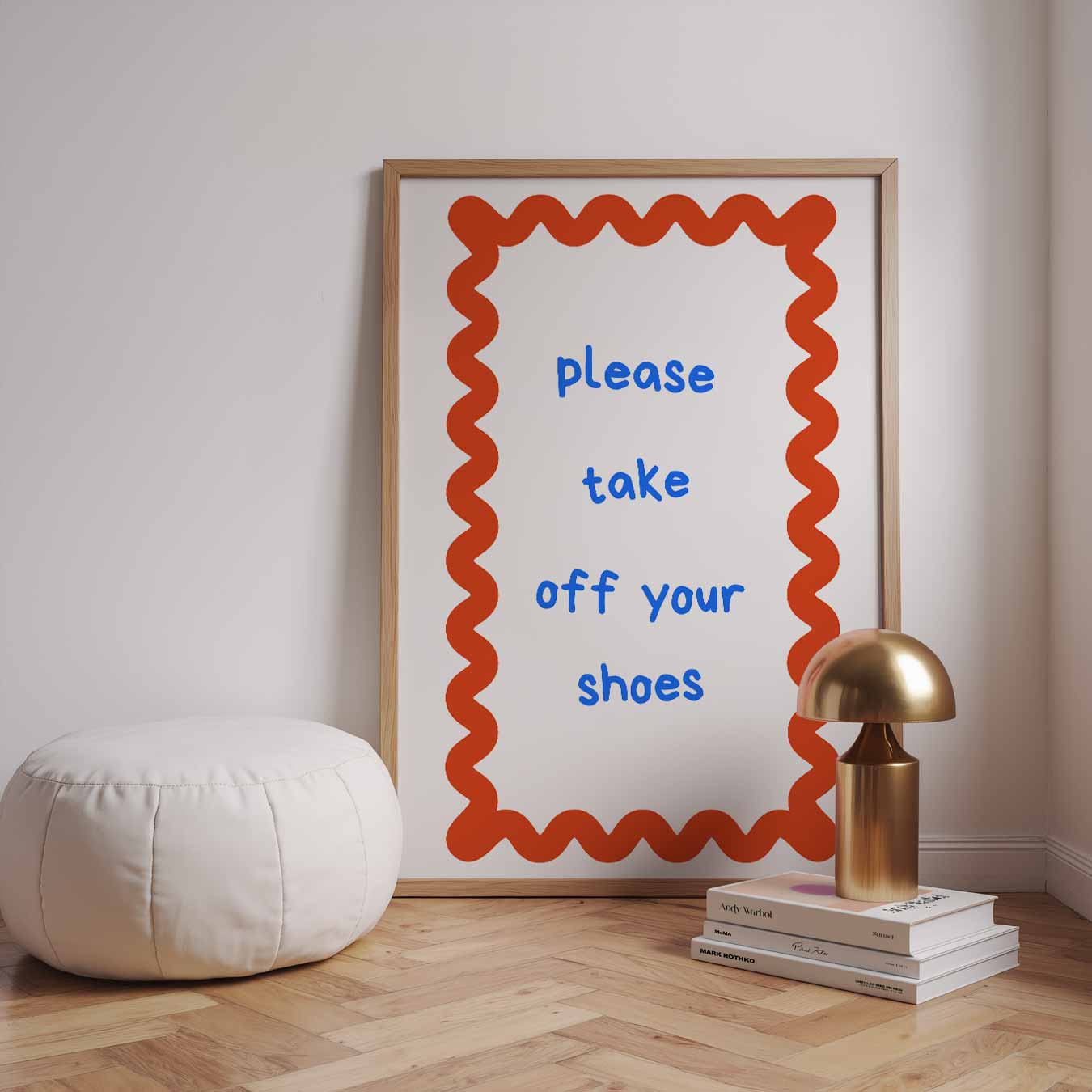 Welkomstposter "Schoenen Uit! Poster