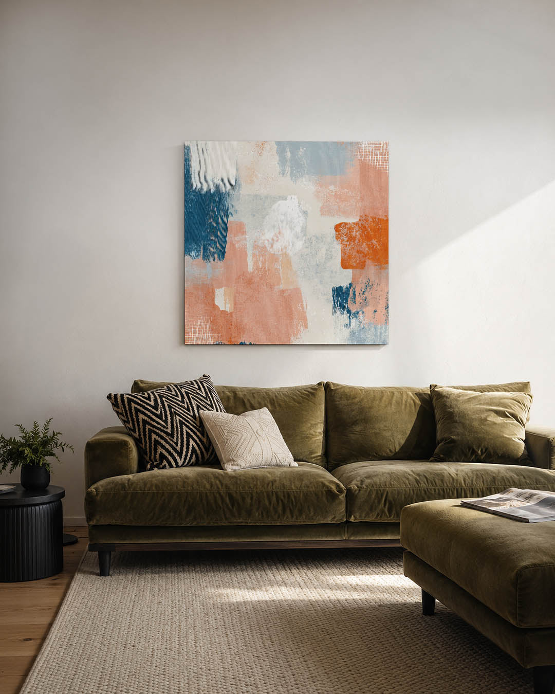 Kleurrijke vegen compositie Kunstwerk