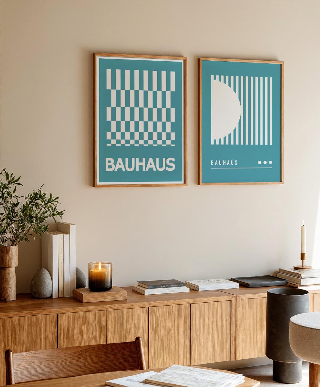 Ritme en ruiten Posterset