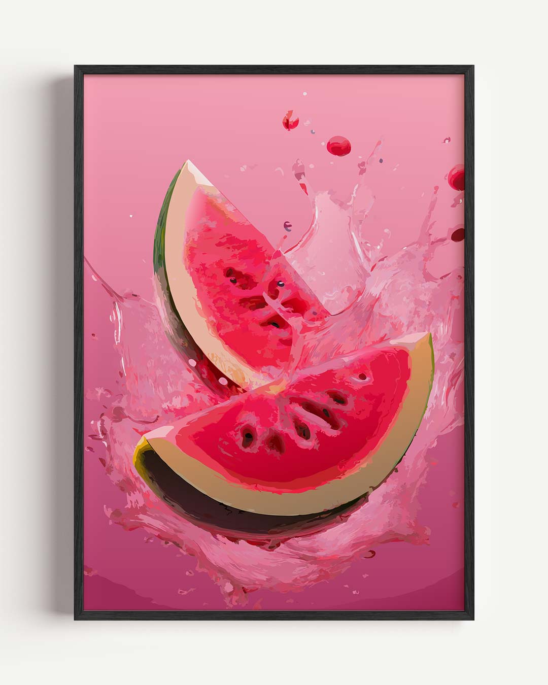 Spetterende Watermeloen Kunstposter
