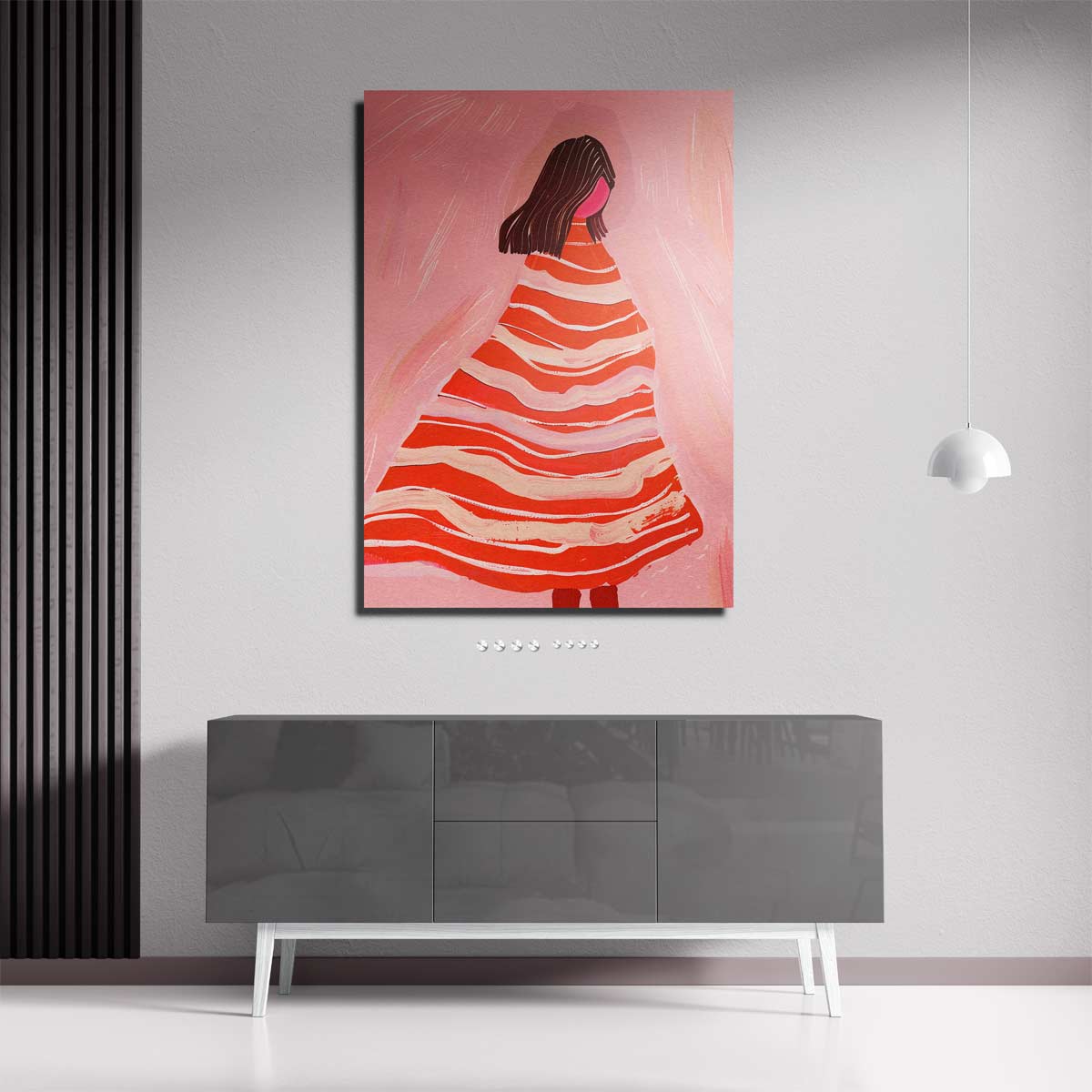 "Vluchtige Melodie in Roze" Kunstwerk-canvas-dibond-plexiglas-wanddecoratie-WallArtistic