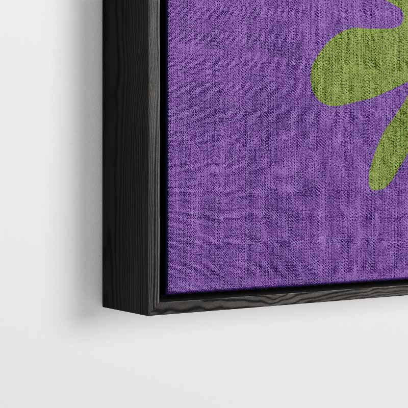 Blauwe Bloemfantasie Kunstwerk-canvas-dibond-plexiglas-wanddecoratie-WallArtistic