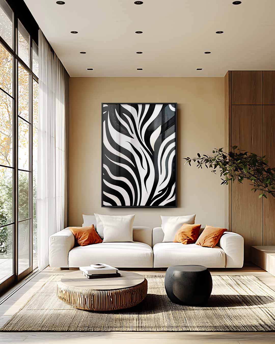 Zebra Inspiratie Wanddecoratie Kunstwerk-canvas-dibond-plexiglas-wanddecoratie-WallArtistic