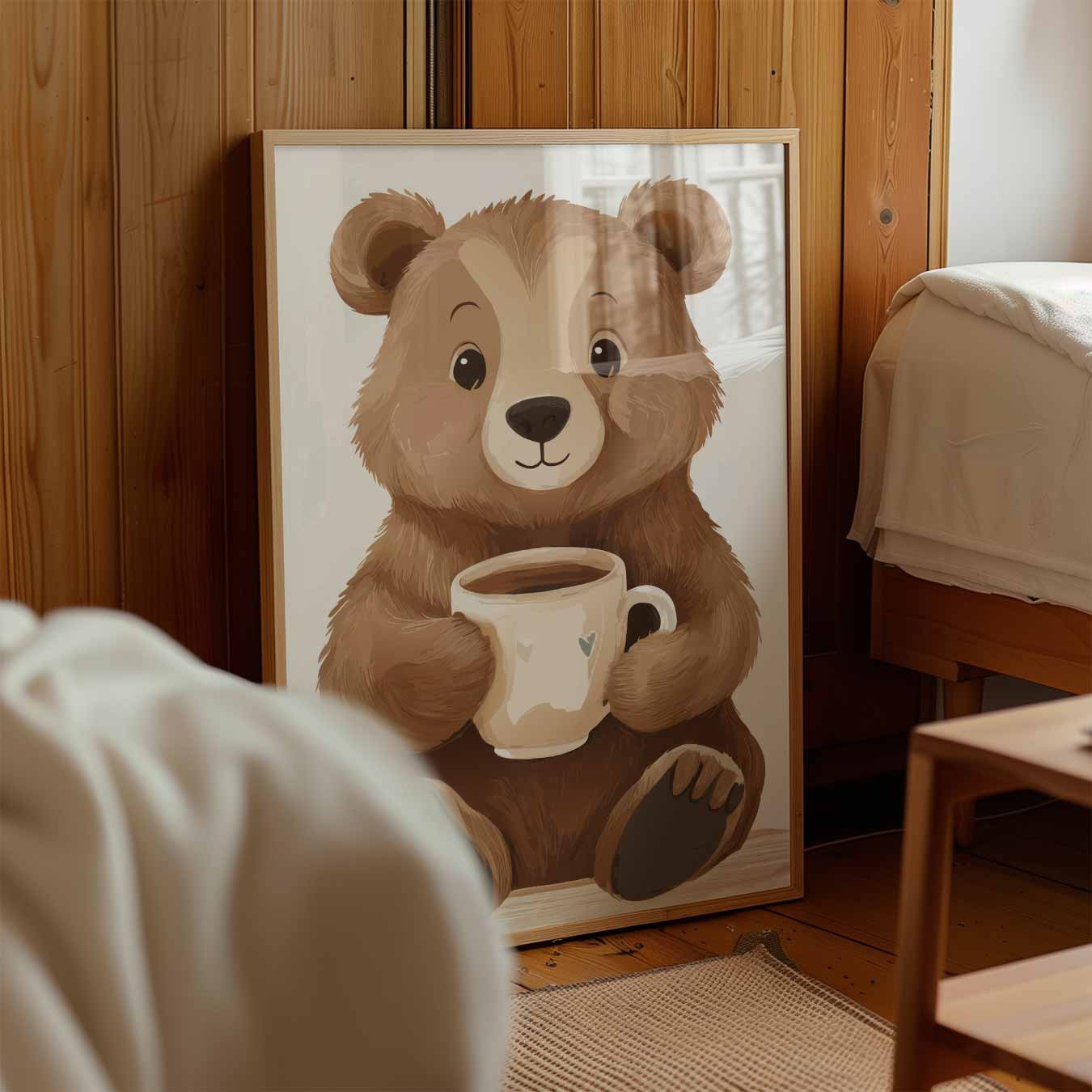 Schattige Berendrink Poster