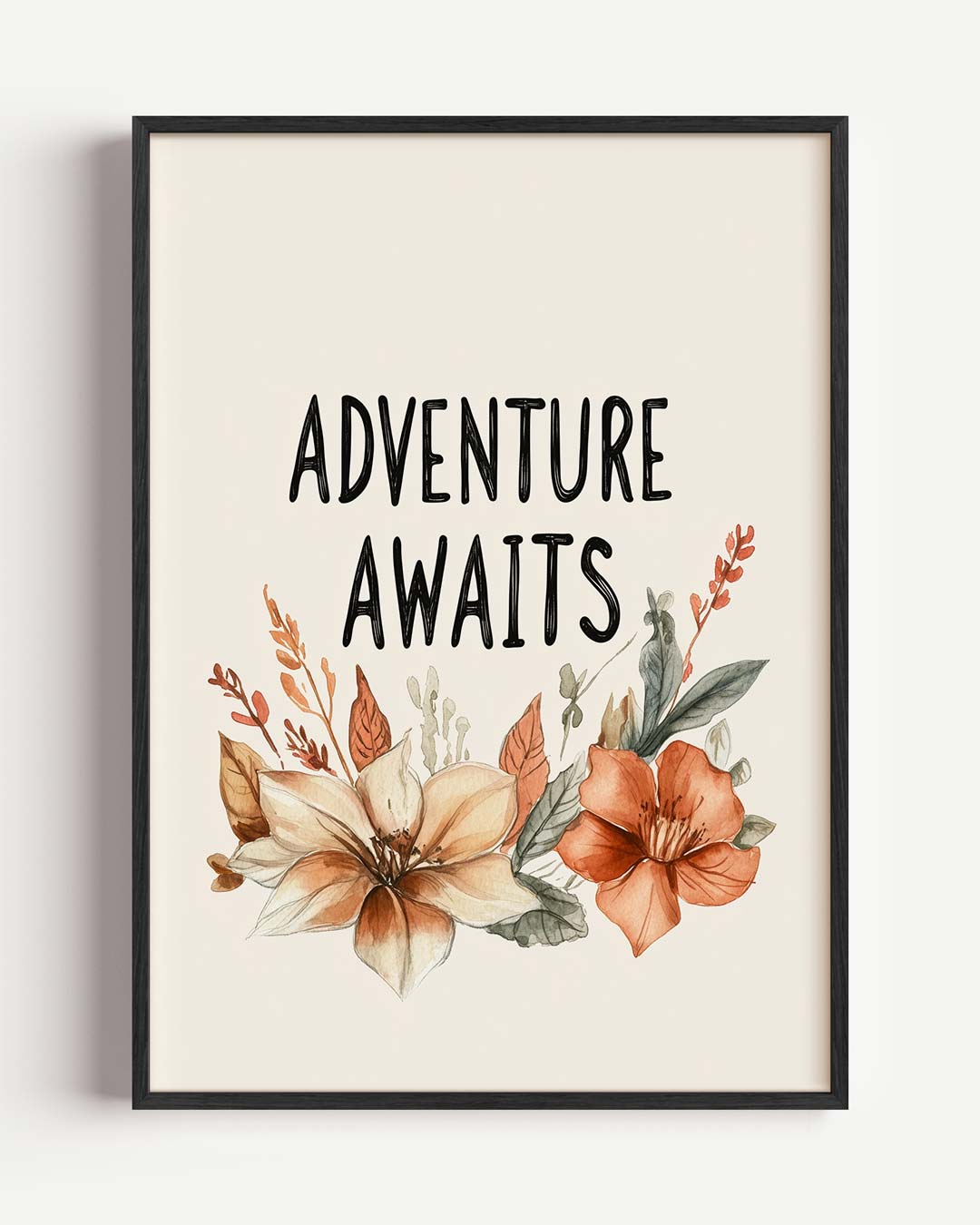 Avontuur Wacht Bloemenposter