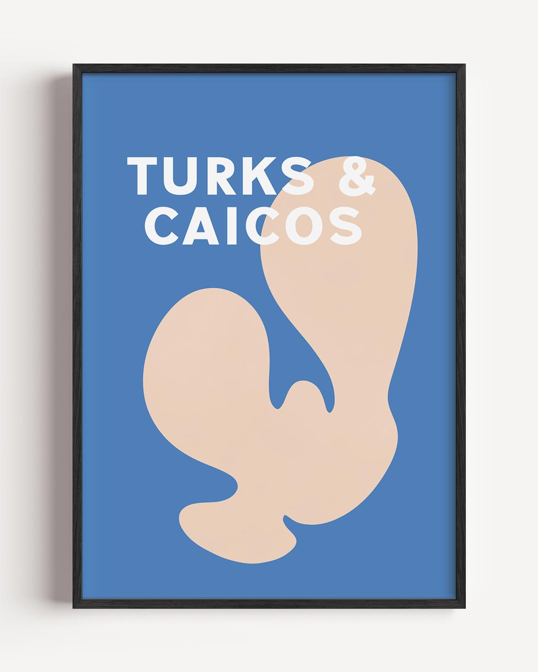Turks & Caicos Abstracte Kunstposter-WallArtistic