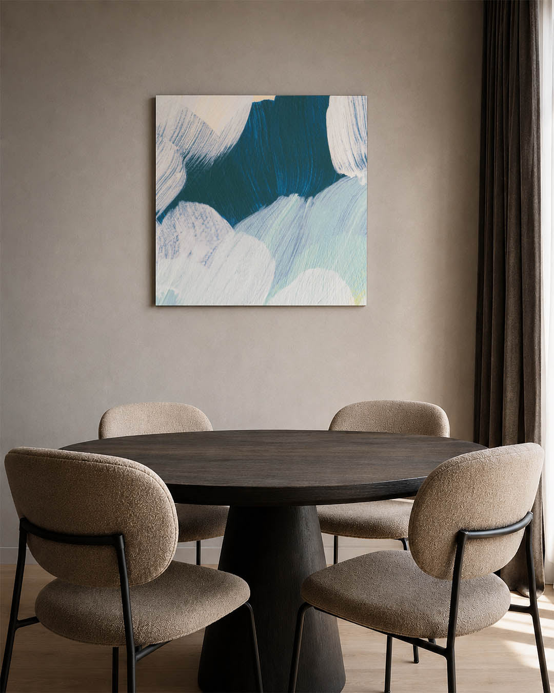 Dynamische borstelvegen Kunstwerk