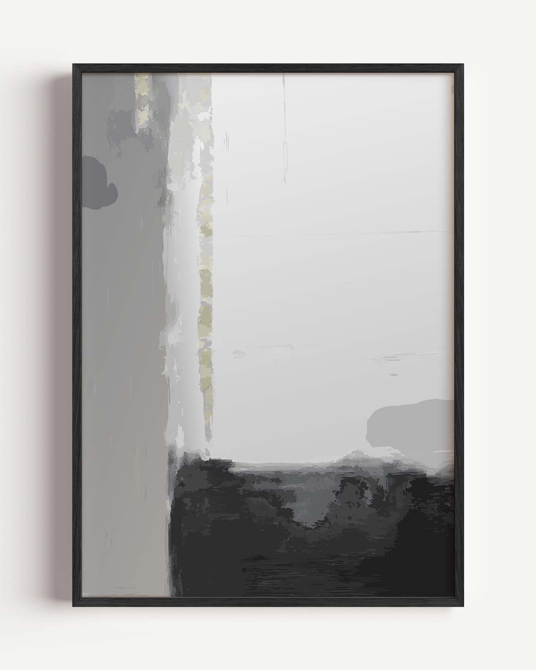 Modern Grijs Abstract Poster