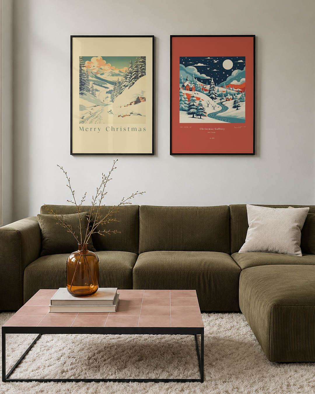 Winterlandschap en tekst Posterset