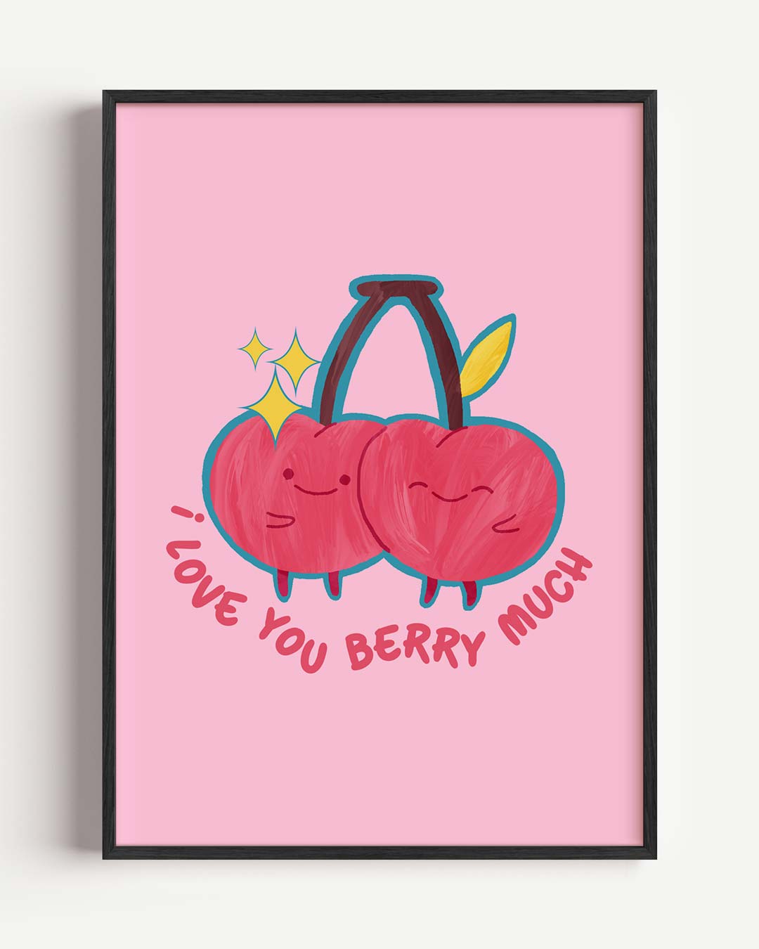 Schattige Kersen Liefdesposter