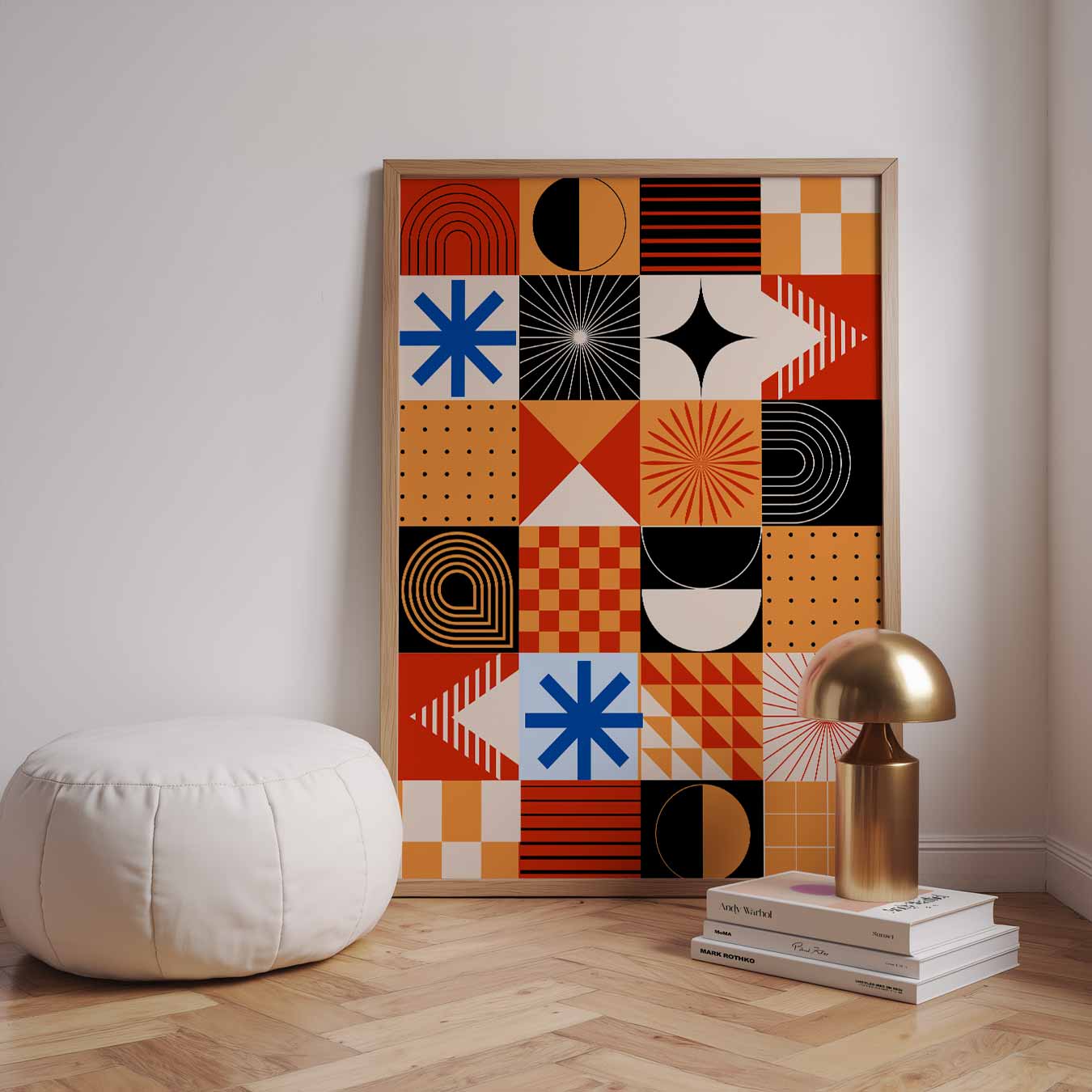 Retro Geometrische Kunstposter