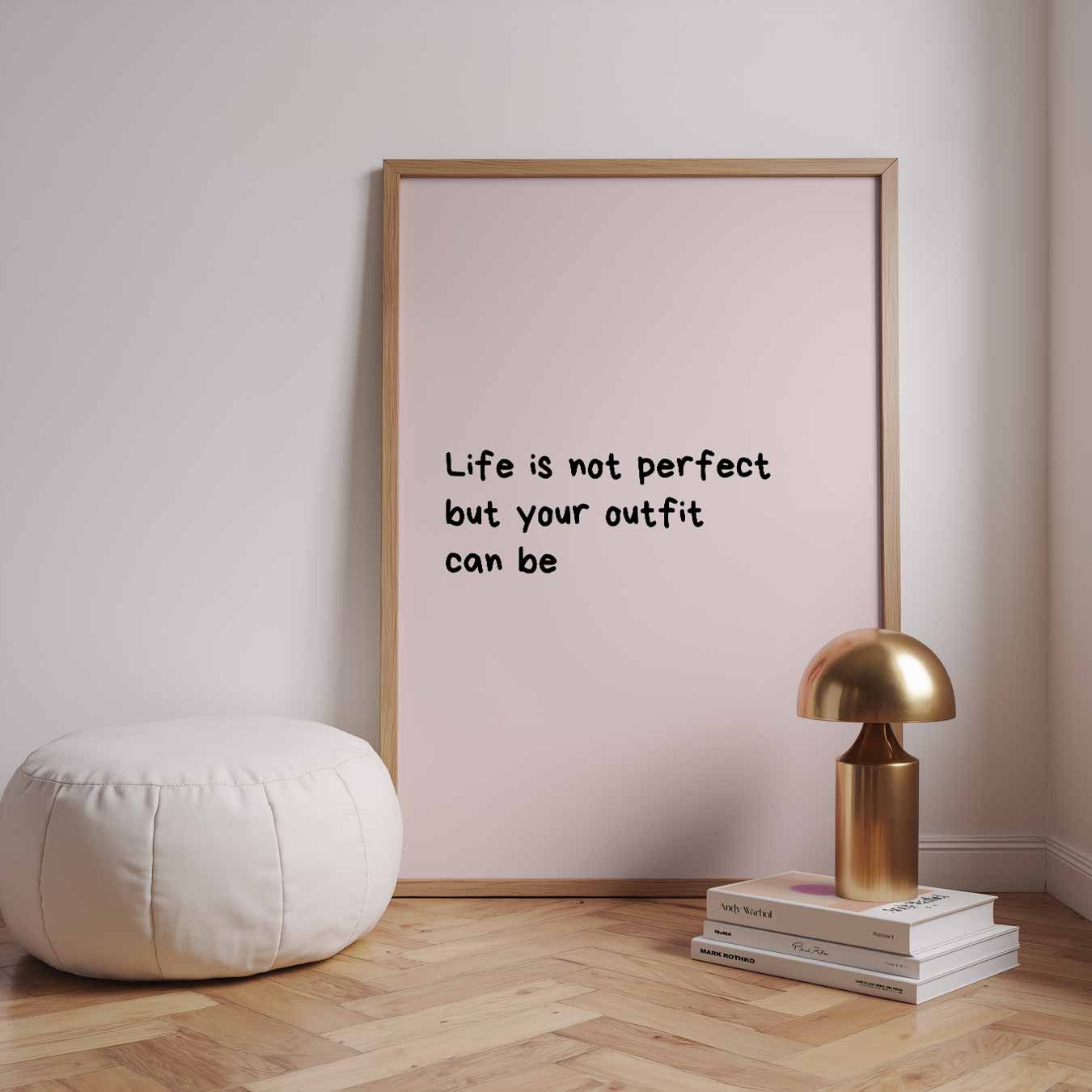 Inspirerende Outfit Quote Poster
