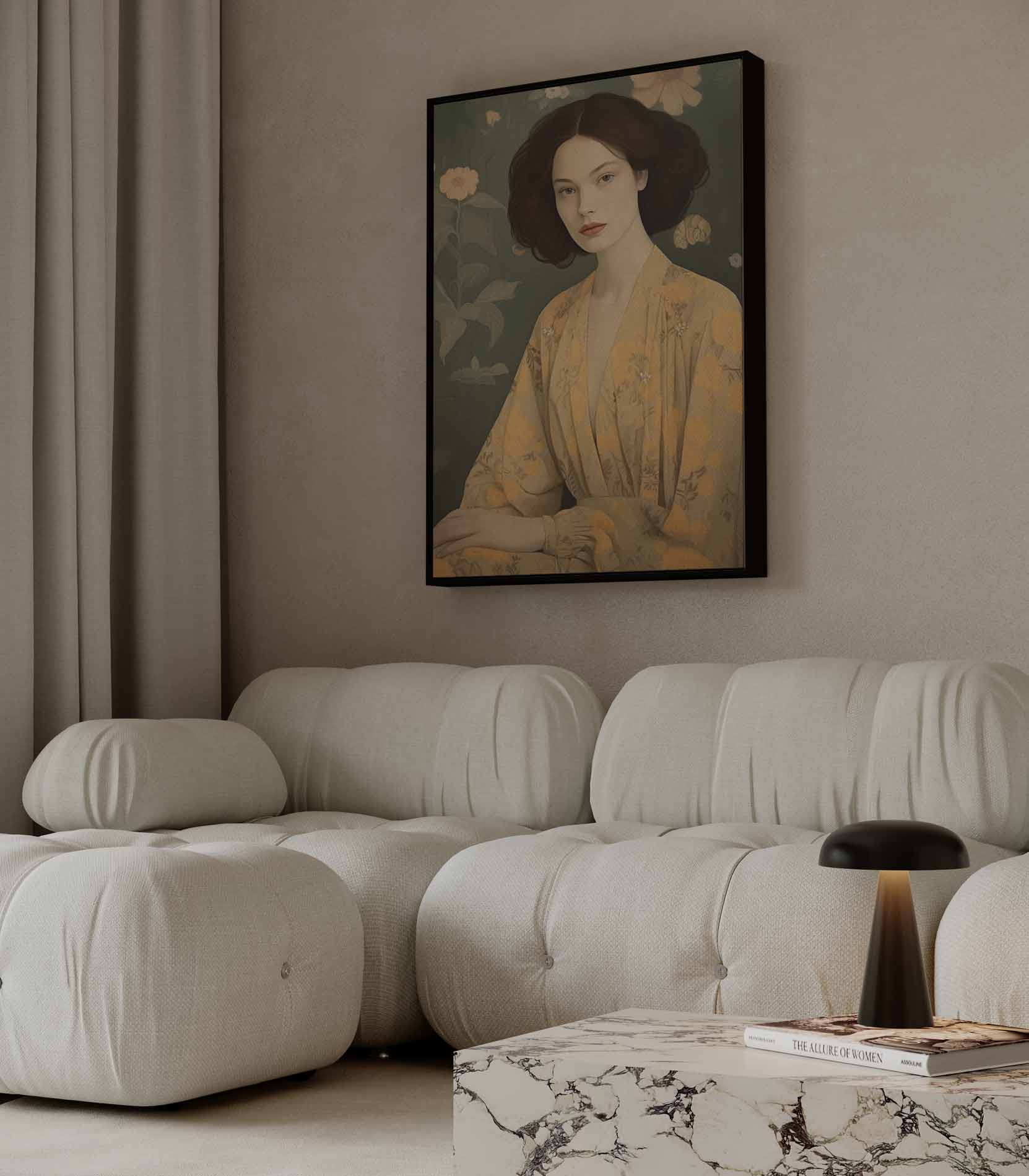 Elegantie in Bloem Kunstwerk-canvas-dibond-plexiglas-wanddecoratie-WallArtistic