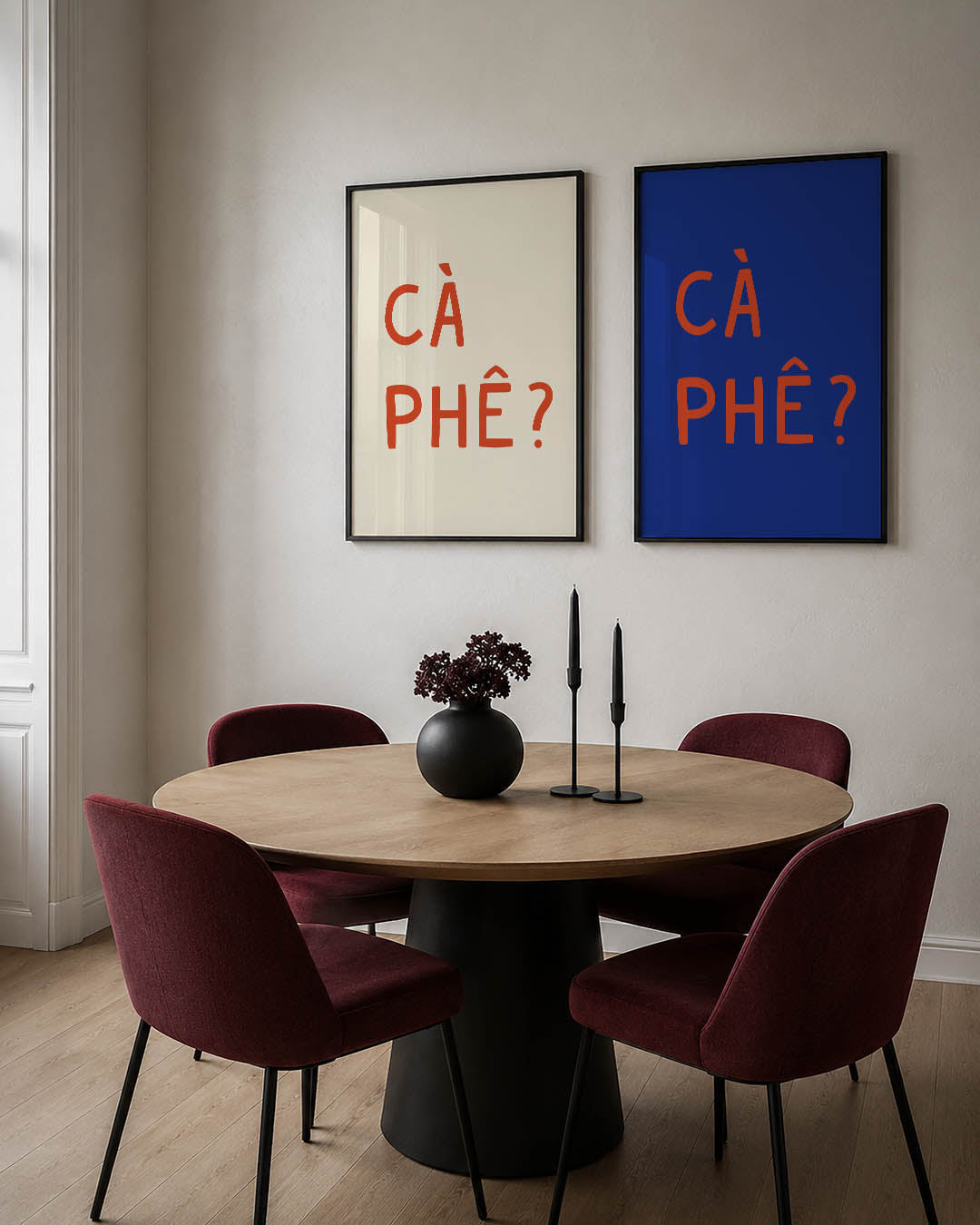 Typografische eenvoud Posterset