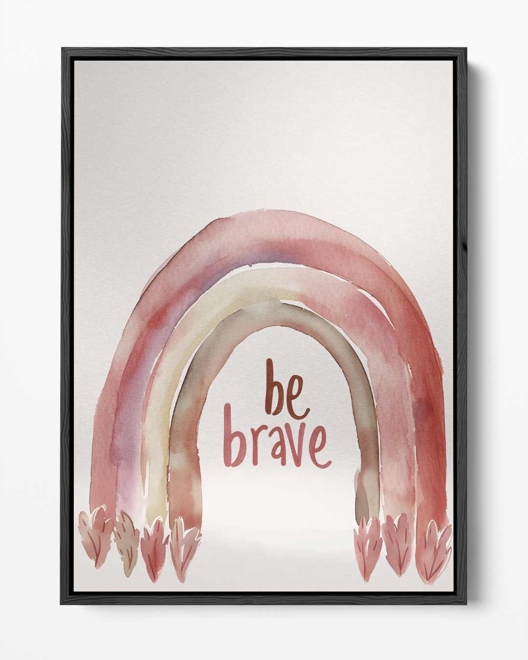 Be Brave Regenboog Kunstwerk Kunstwerk-canvas-dibond-plexiglas-wanddecoratie-WallArtistic