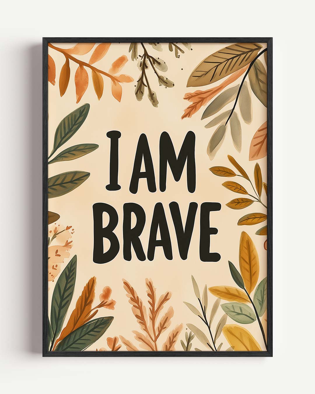 Dappere Quote Botanische Poster