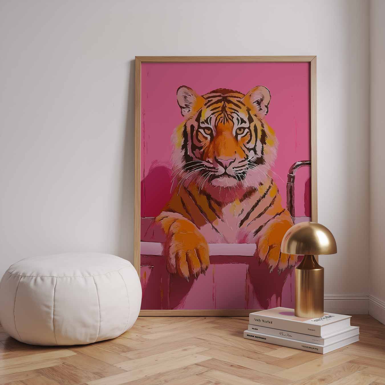 Tijger In De Badkuip Poster