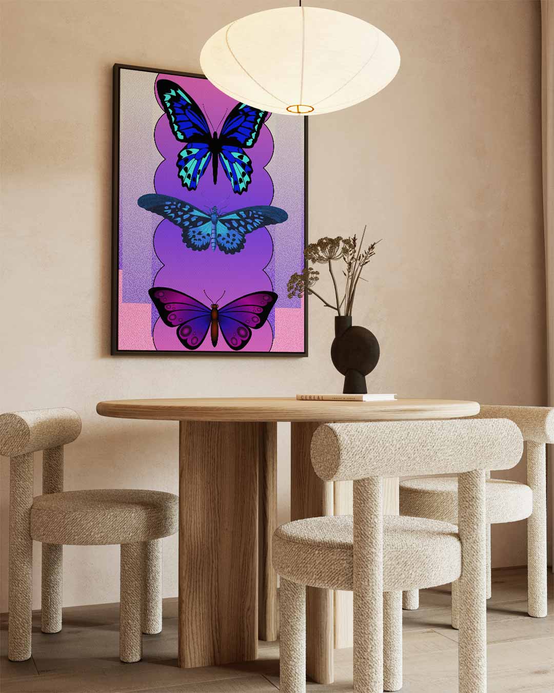 Vlinders in Speelse Kleuren Kunstwerk-canvas-dibond-plexiglas-wanddecoratie-WallArtistic