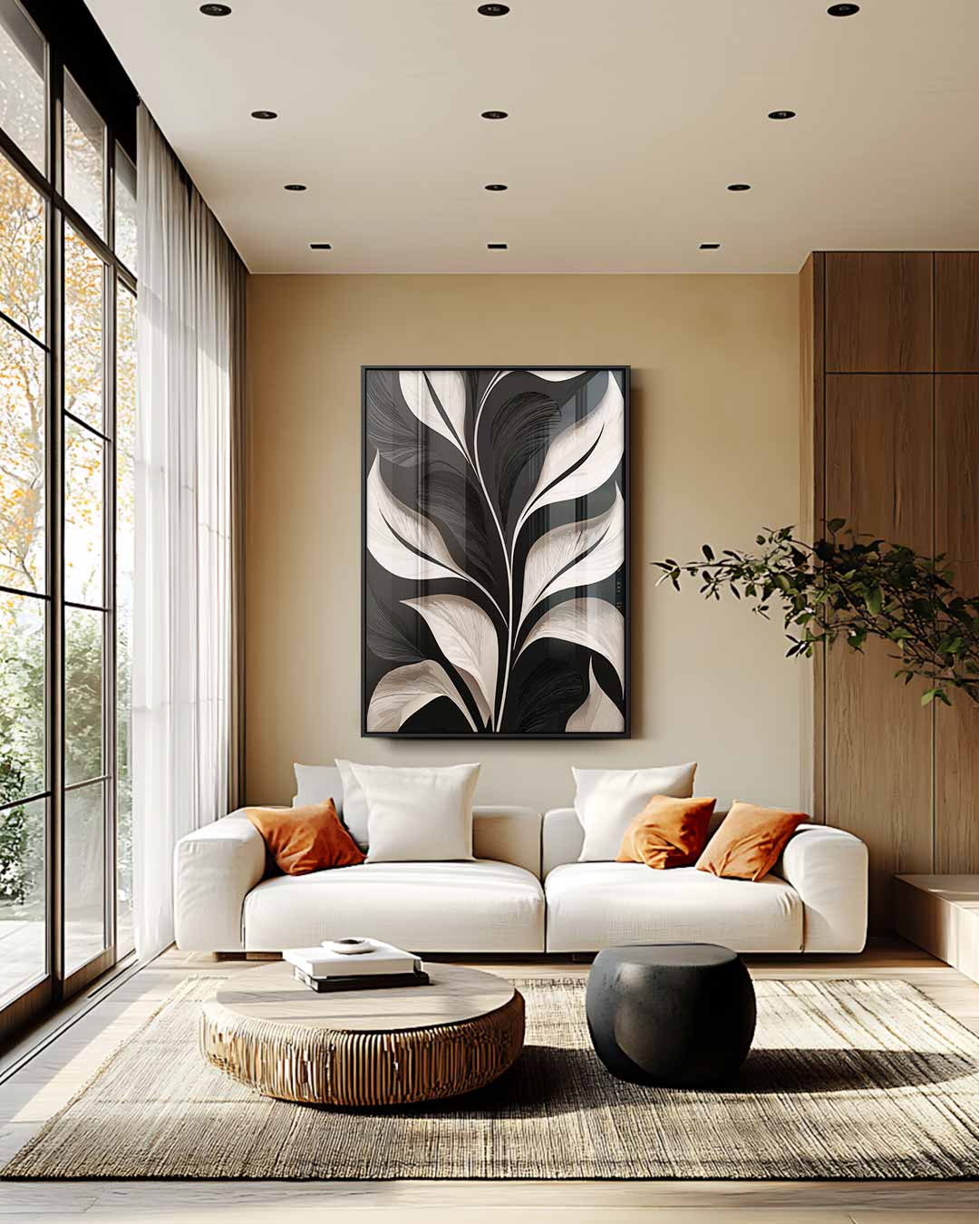 Natuurlijke Elegantie Kunstwerk-canvas-dibond-plexiglas-wanddecoratie-WallArtistic