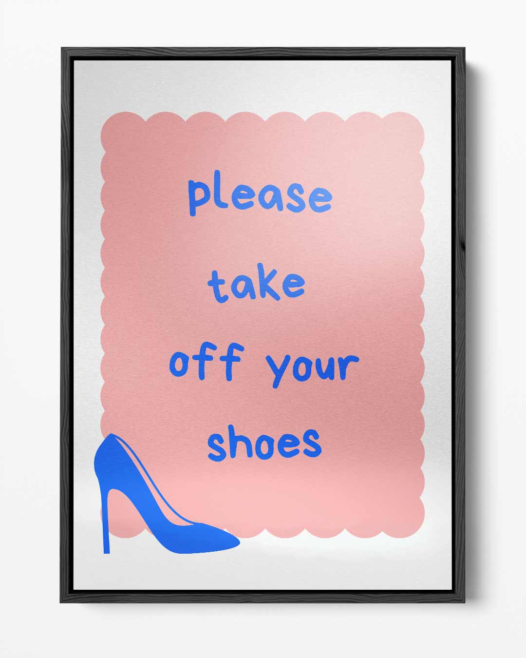 Welkomstbordje met Hoge Hakken Kunstwerk-canvas-dibond-plexiglas-wanddecoratie-WallArtistic