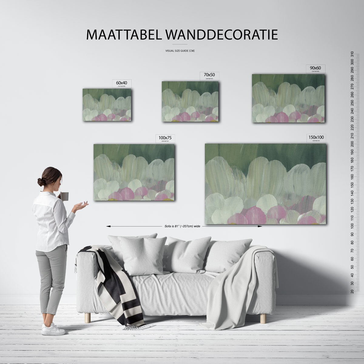 Organische borstels Kunstwerk