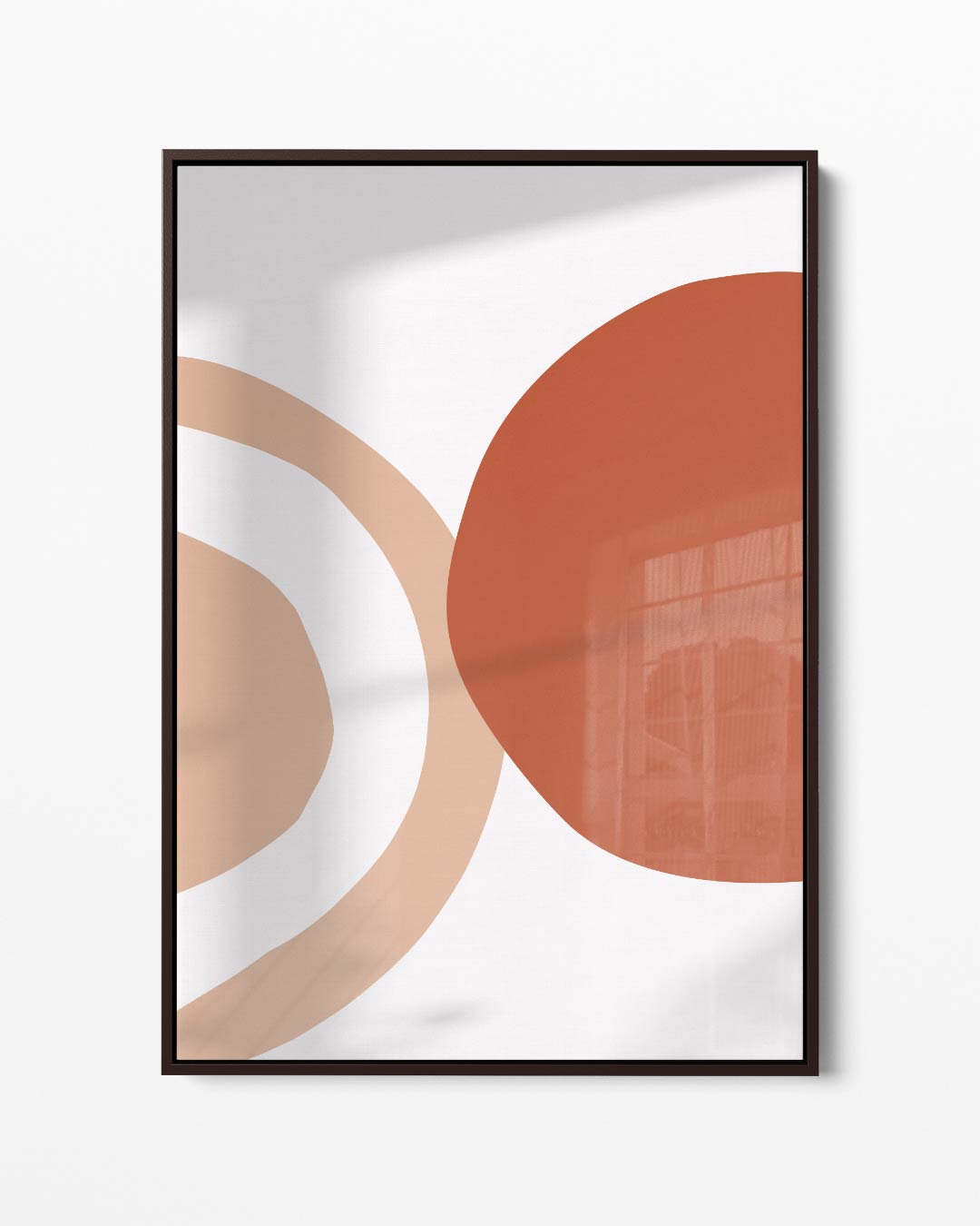 Abstracte Zonnekringen Canvas Kunstwerk-canvas-dibond-plexiglas-wanddecoratie-WallArtistic