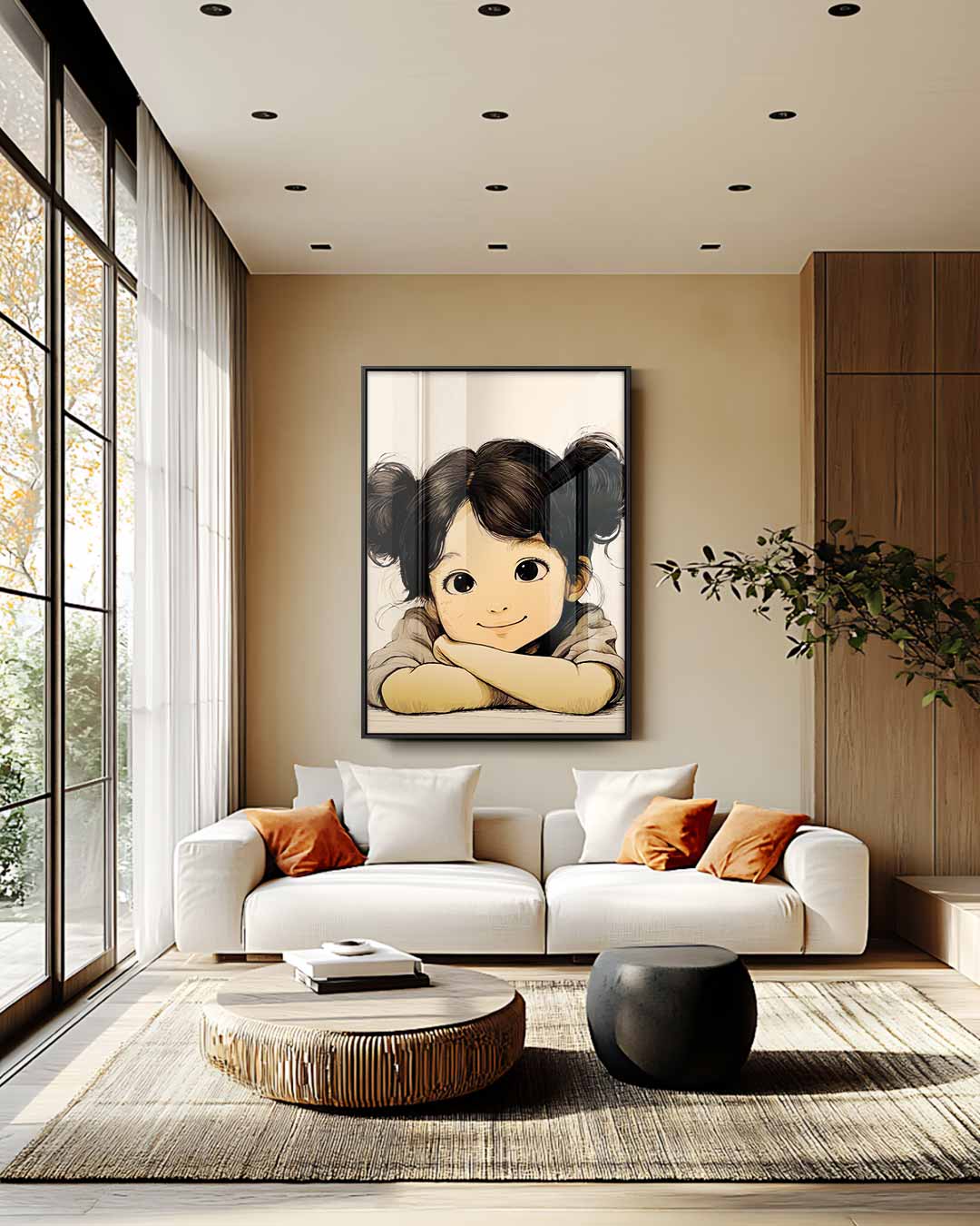 Stralende Kinderblik Kunstwerk-canvas-dibond-plexiglas-wanddecoratie-WallArtistic