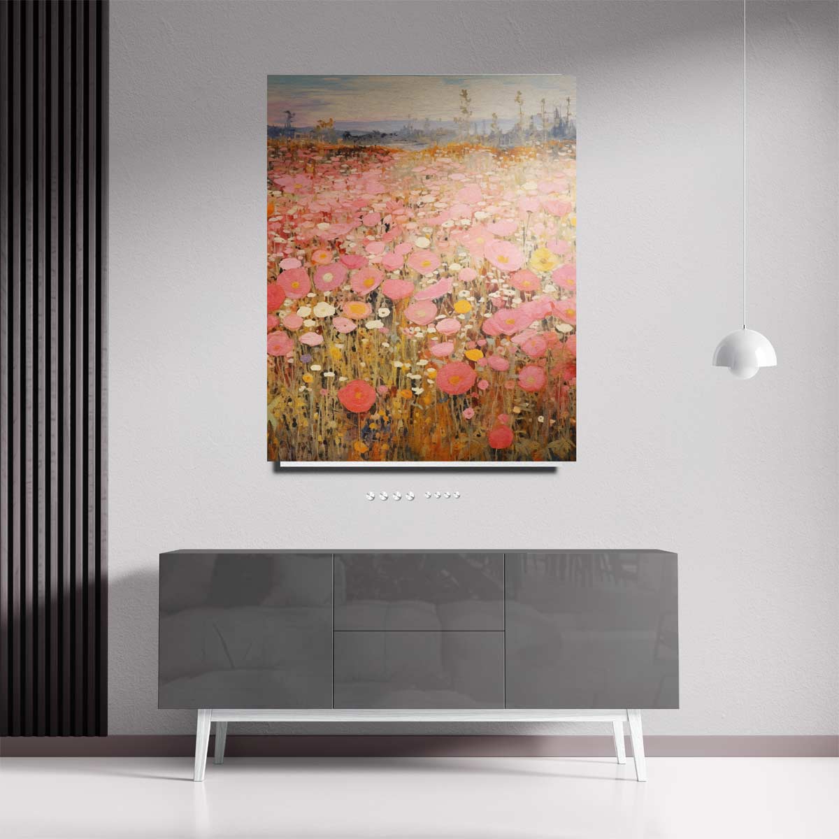 Zomerse Bloemenpracht Kunstwerk-canvas-dibond-plexiglas-wanddecoratie-WallArtistic