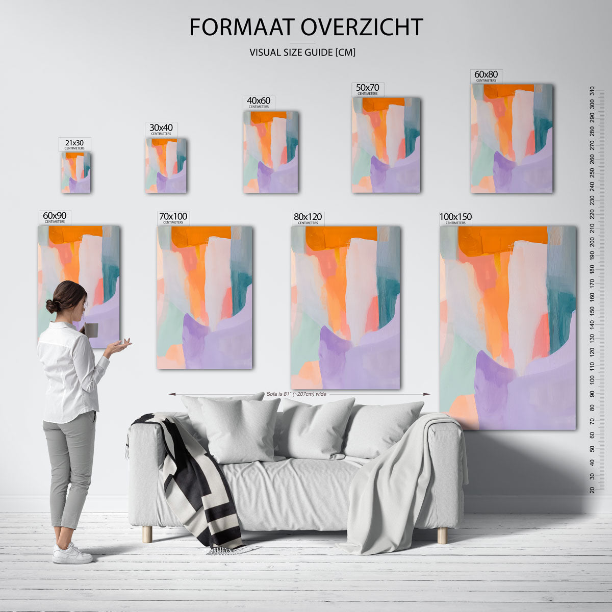 Abstracte vormen Poster