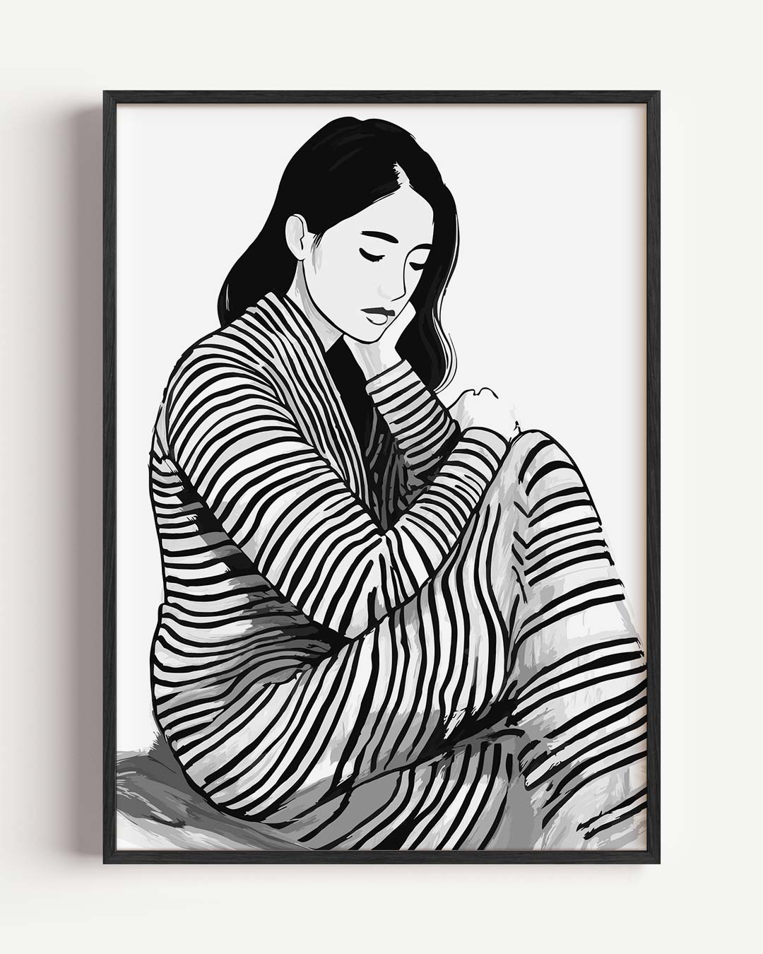 Stijlvolle Zebra Vibes Poster