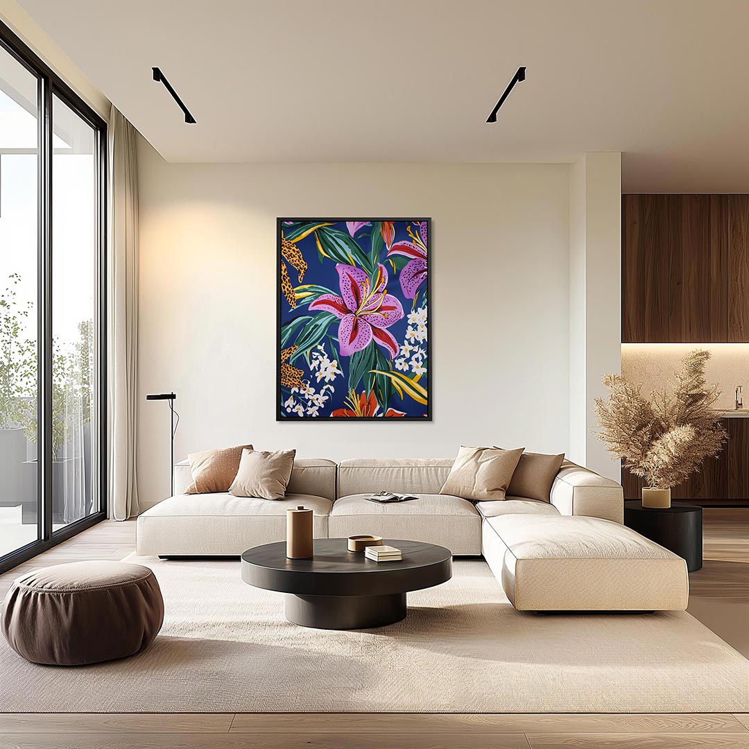 Bloemrijke kleurenpracht Kunstwerk