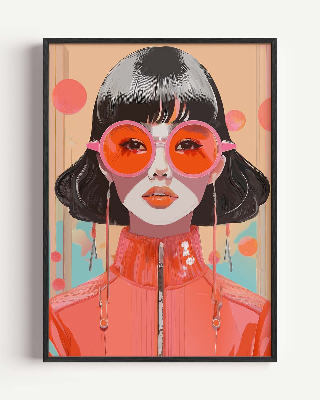 Stralende Retro Chic Poster