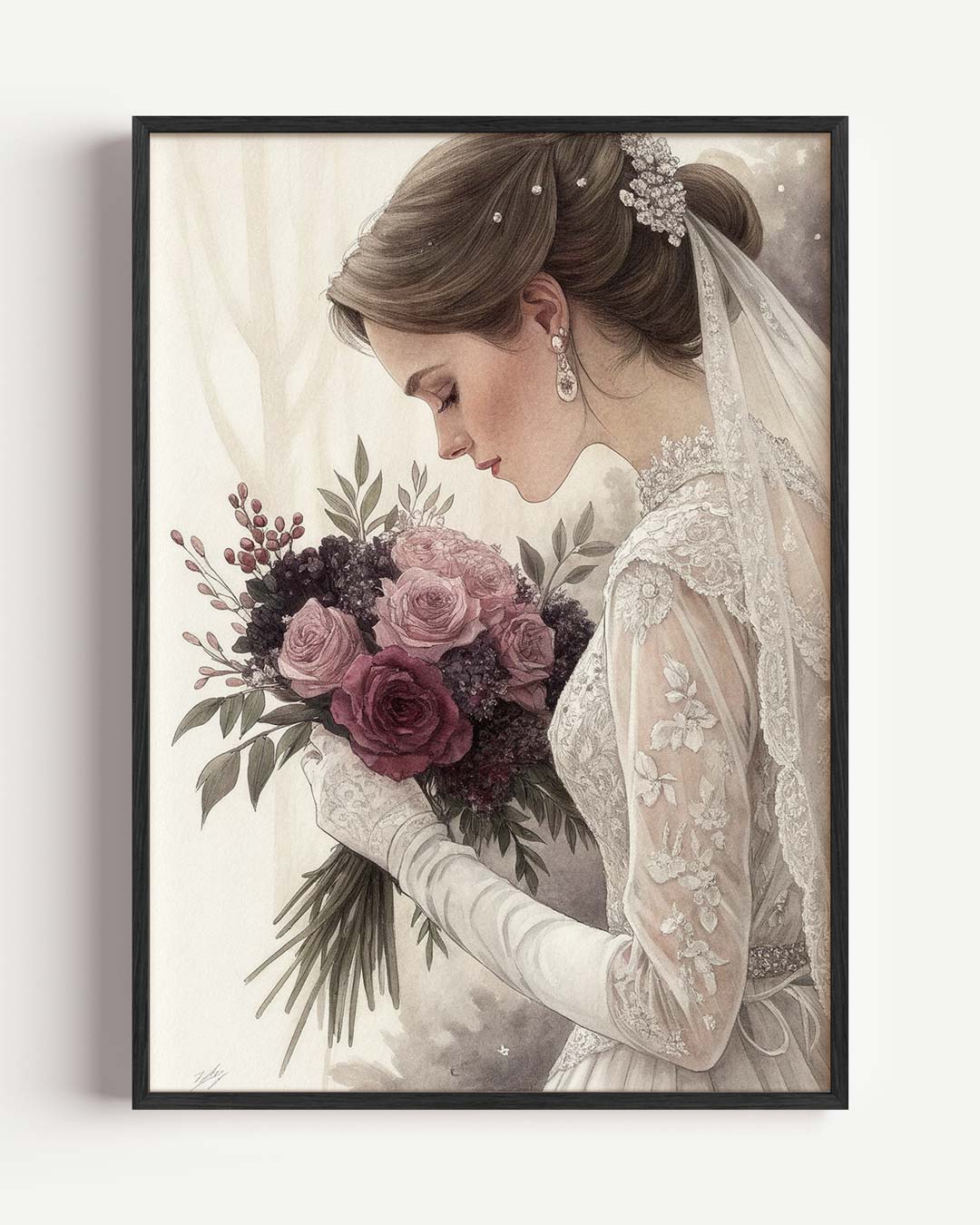 Elegante Romantische Bruidsposter