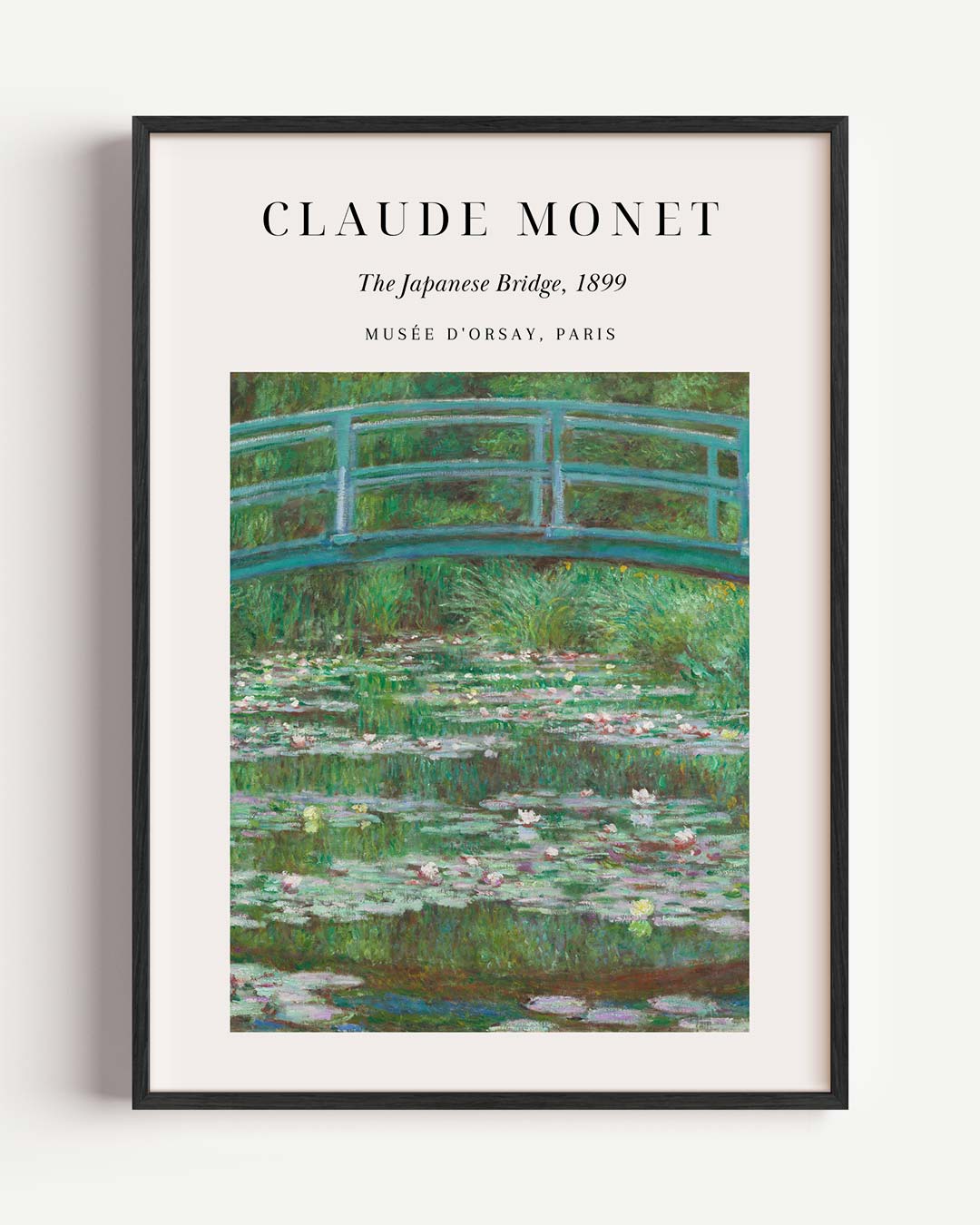 Monet's Betoverende Japanse Brug Poster