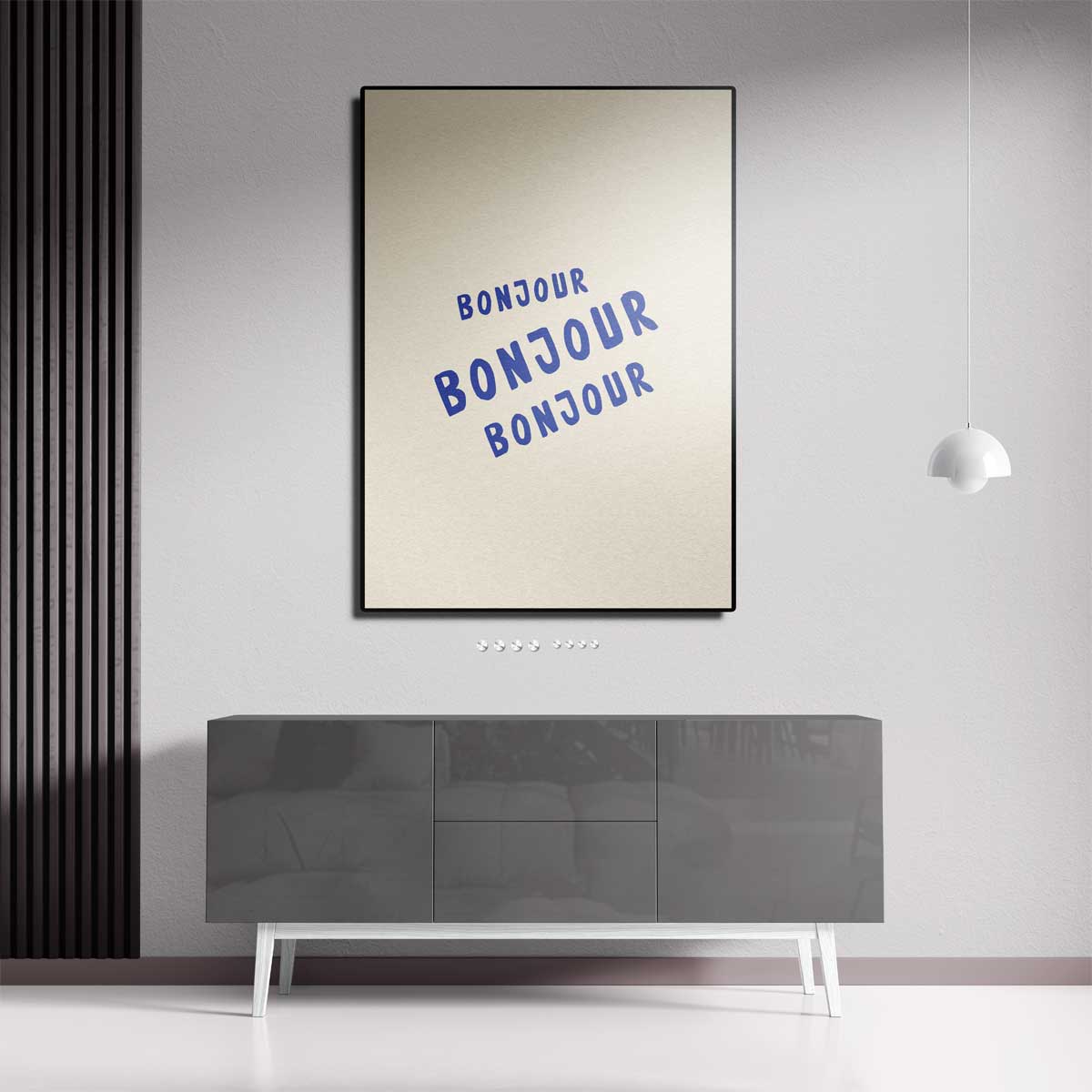 Bonjour Herhalingskunst Kunstwerk-canvas-dibond-plexiglas-wanddecoratie-WallArtistic